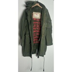 GAP Project RED Bono Military Jacket Fishtail Vintage Parka Army Green Medium